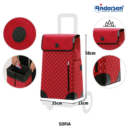 Andersen-Scala Shopper Sofia - rot-shopping-trolley.ch