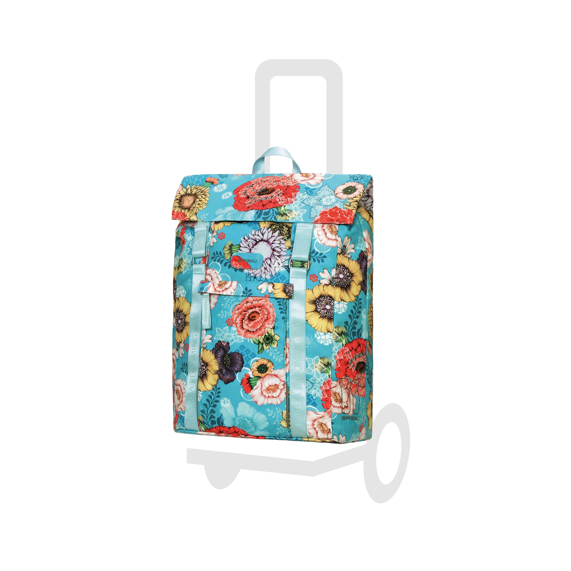Tasche Basil Bloom - blau-Andersen-shopping-trolley.ch