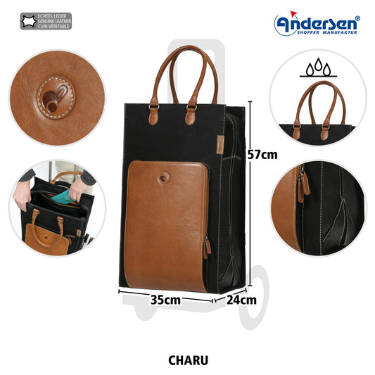 Andersen-Tasche Charu - Braun-shopping-trolley.ch
