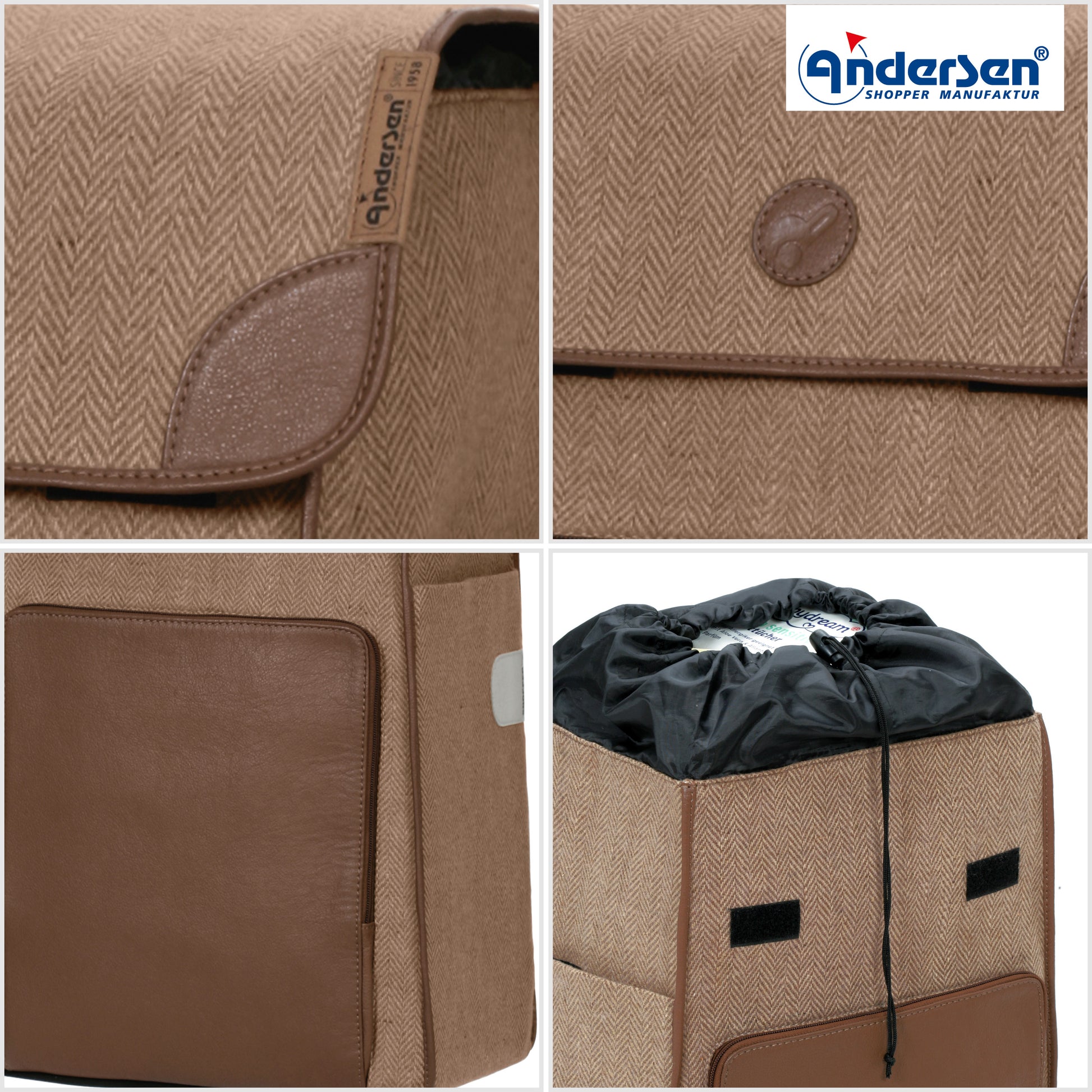 Andersen-Tasche Elik - Braun-shopping-trolley.ch