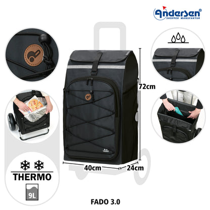 Andersen-Tasche Fado 3.0 - Schwarz-shopping-trolley.ch