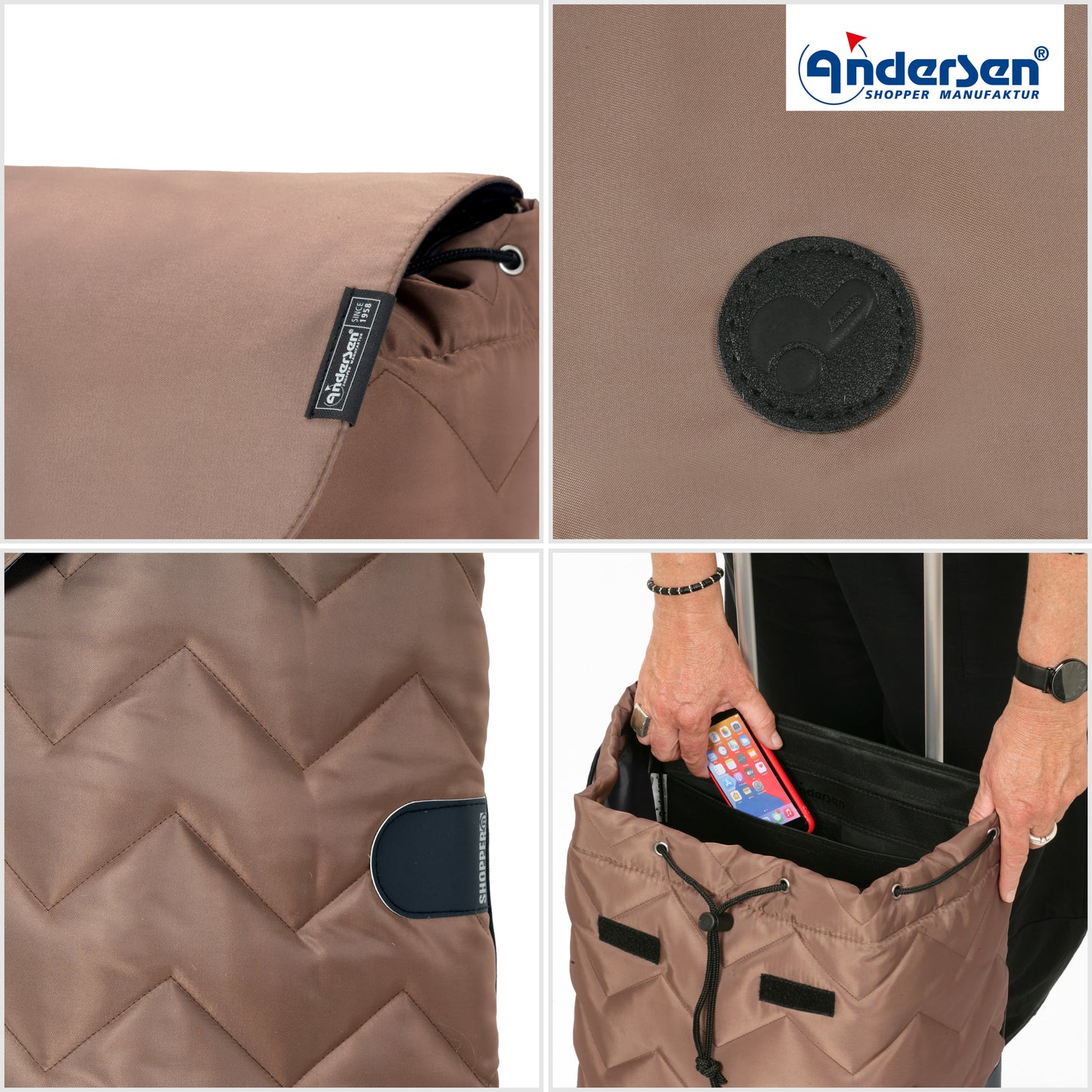 Andersen-Tasche Hilma - Mousse-shopping-trolley.ch