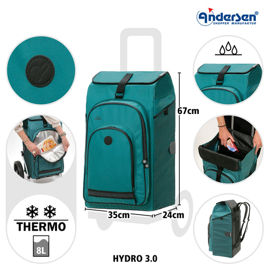 Andersen-Tasche Hydro 3.0 - Petrol-shopping-trolley.ch