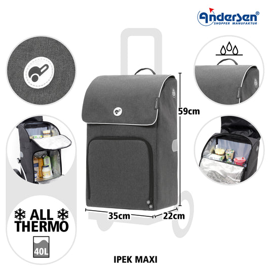 Andersen-Tasche Ipek Maxi - Anthrazit-shopping-trolley.ch