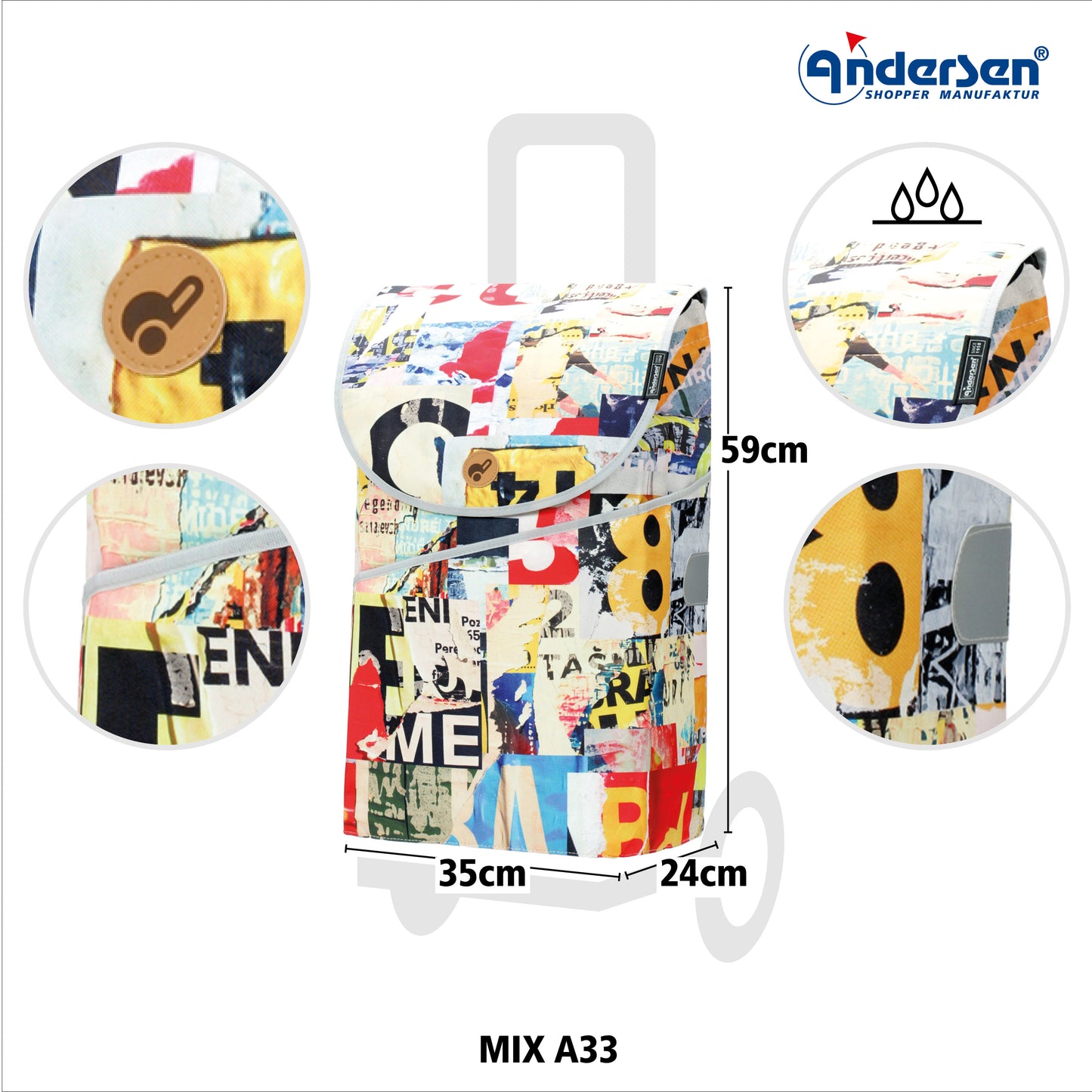 Tasche Mix Collection-Andersen-shopping-trolley.ch