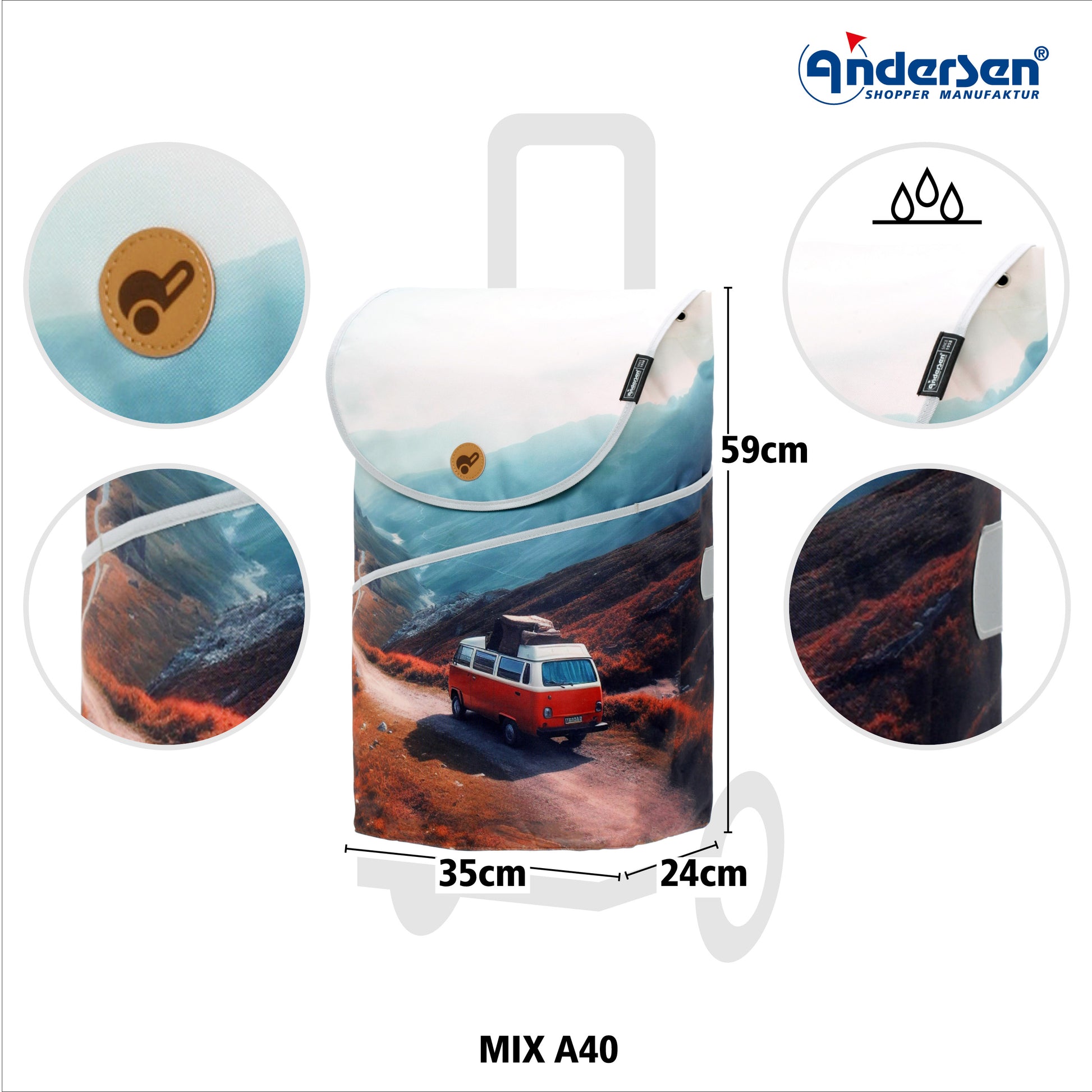 Tasche Mix Collection-Andersen-shopping-trolley.ch