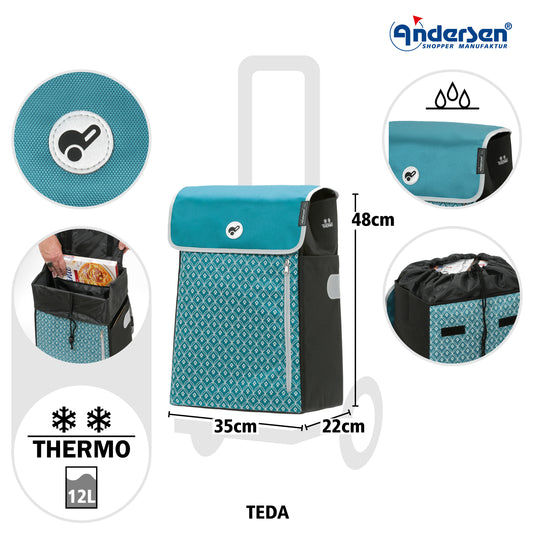 Tasche Teda - Petrol