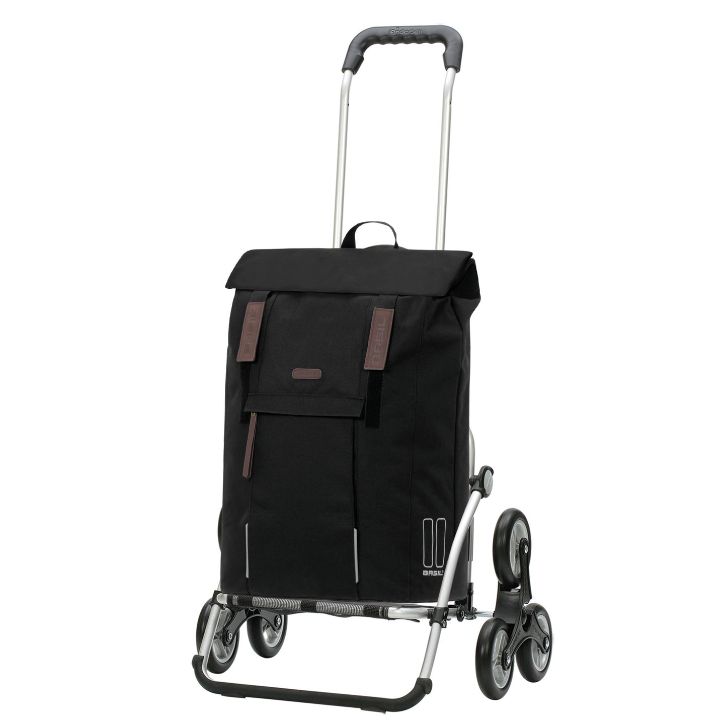 Andersen-Treppensteiger Royal Shopper Basil City - Schwarz-shopping-trolley.ch