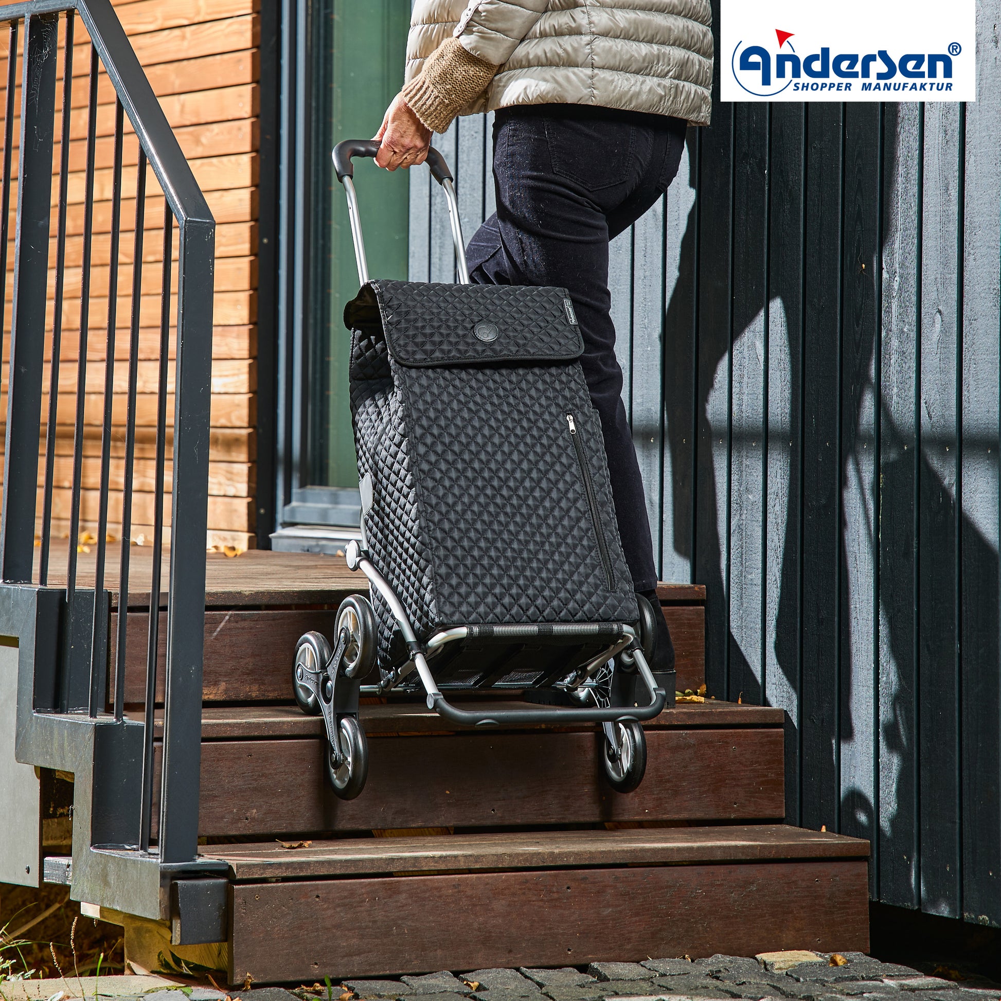 Andersen-Treppensteiger Royal Shopper Lissa - Schwarz-shopping-trolley.ch