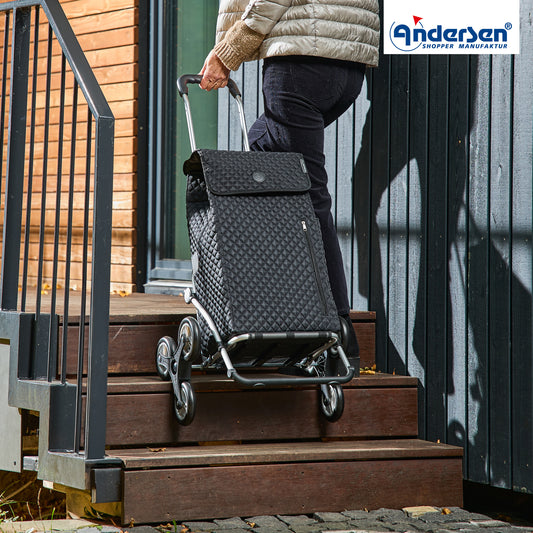 Andersen-Treppensteiger Royal Shopper Lissa - Schwarz-shopping-trolley.ch
