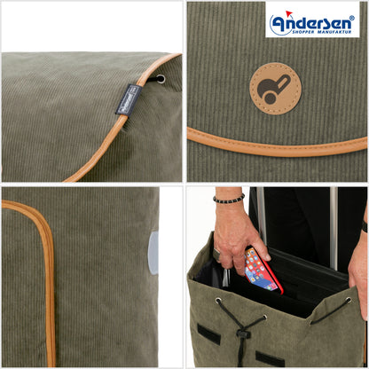 Andersen-Treppensteiger Royal Shopper Marta - Olive-shopping-trolley.ch