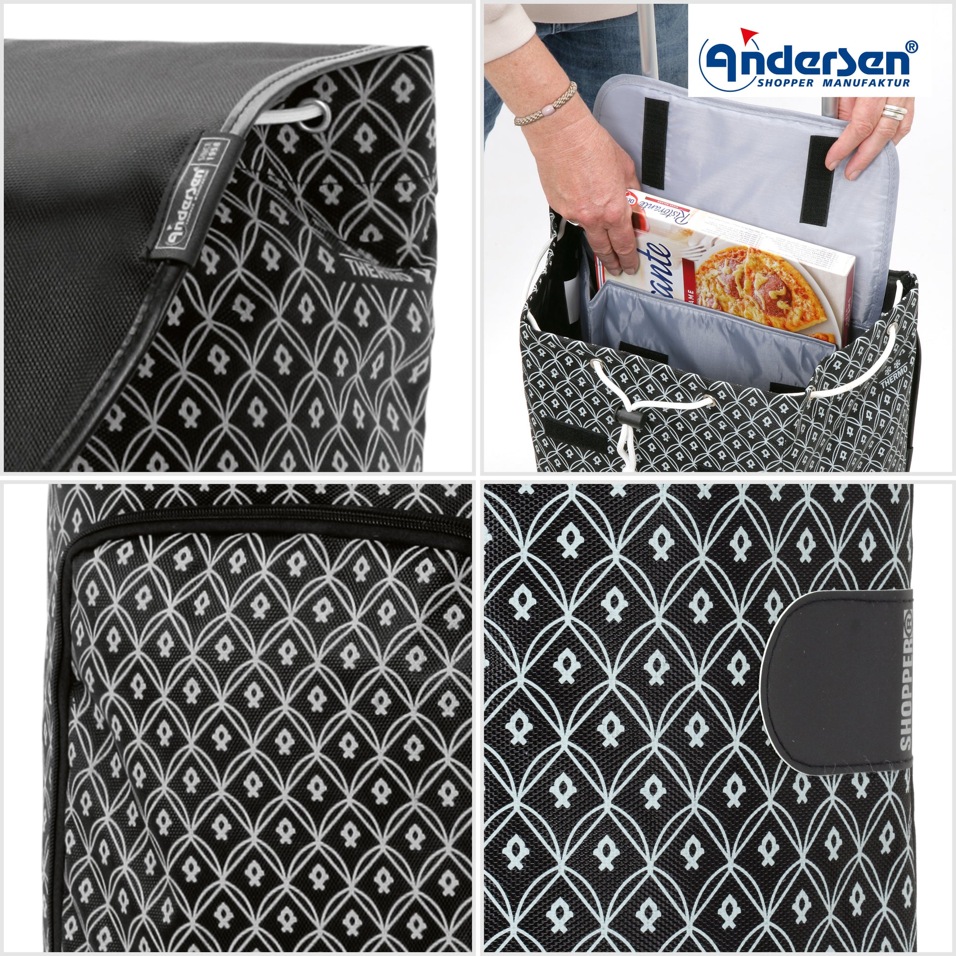 Andersen-Treppensteiger Scala Shopper Famke - Schwarz-shopping-trolley.ch