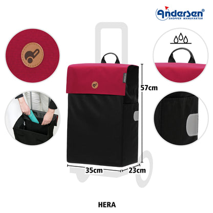 Andersen-Treppensteiger Scala Shopper Hera - rot-shopping-trolley.ch