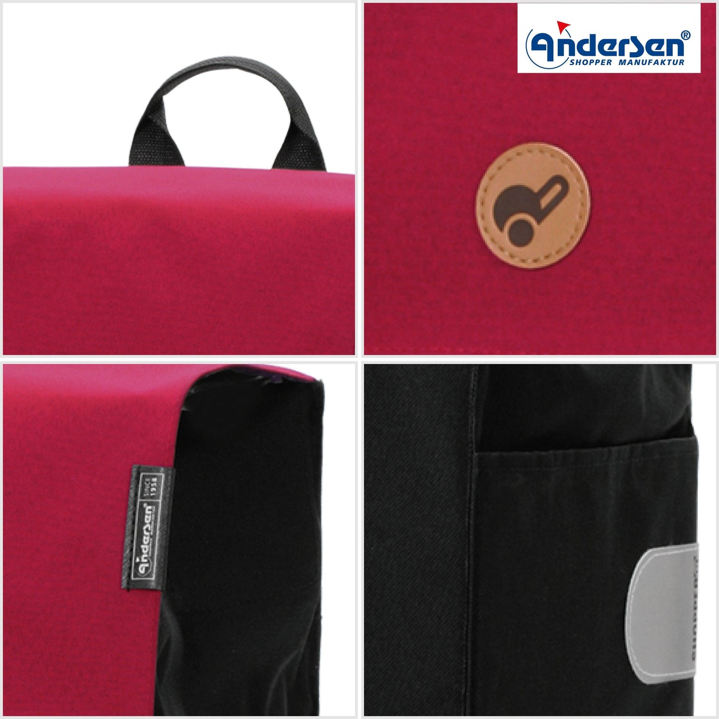 Andersen-Treppensteiger Scala Shopper Hera - rot-shopping-trolley.ch