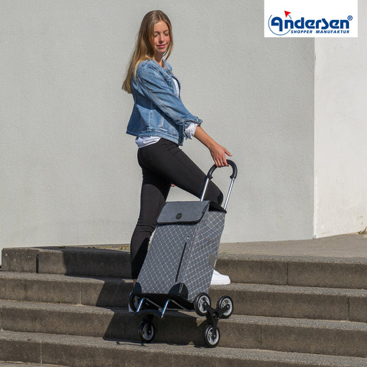 Andersen-Treppensteiger Scala Shopper Sofia - anthrazit-shopping-trolley.ch