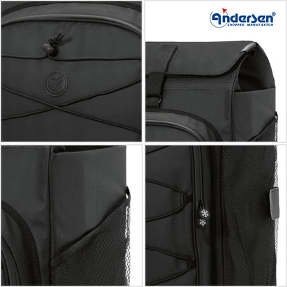 Andersen-Tura Shopper Fado 3.0 - Schwarz - Kugellagerrad 29 cm-shopping-trolley.ch