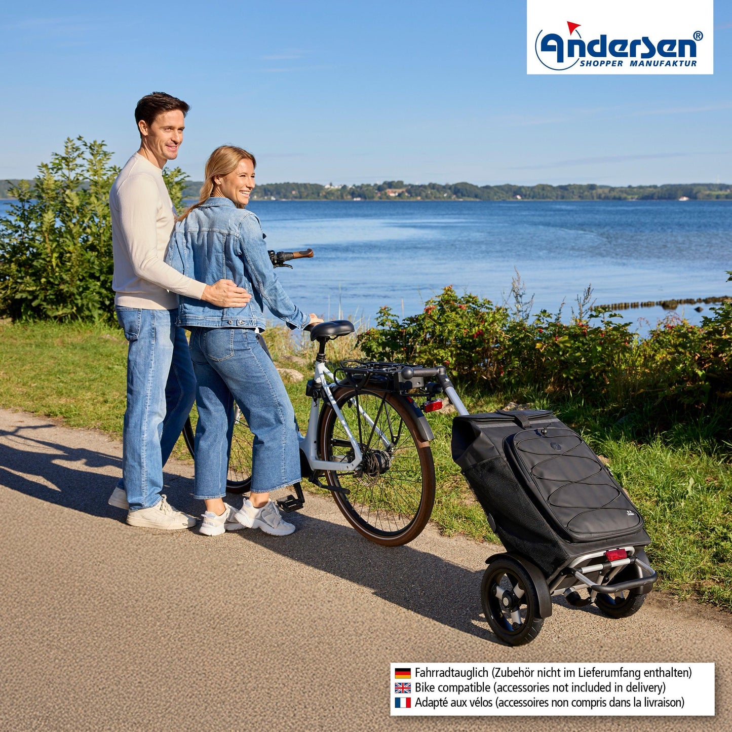 Andersen-Tura Shopper Fado 3.0 - Schwarz - Luft-Kugellagerrad 29 cm-shopping-trolley.ch