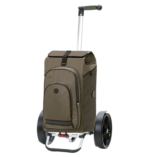 Andersen-Tura Shopper Hydro 3.0 - Oliv - Kugellagerrad 29 cm-shopping-trolley.ch