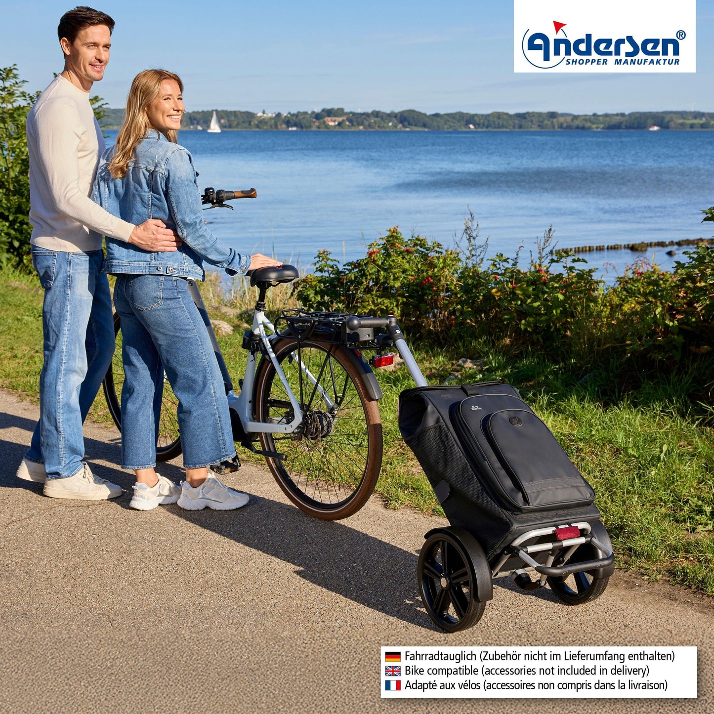 Andersen-Tura Shopper Hydro 3.0 - Schwarz - Kugellagerrad 29 cm-shopping-trolley.ch