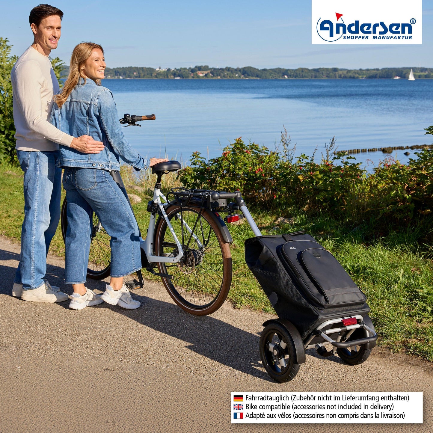 Andersen-Tura Shopper Hydro 3.0 - Schwarz - Luft-Kugellagerrad 29 cm-shopping-trolley.ch