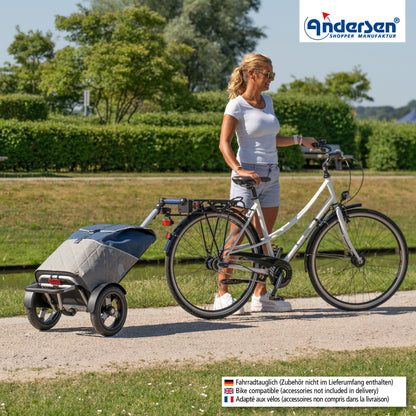 Andersen-Tura Shopper (Luft-Kugellagerrad 29 cm) Lasse - blau-shopping-trolley.ch