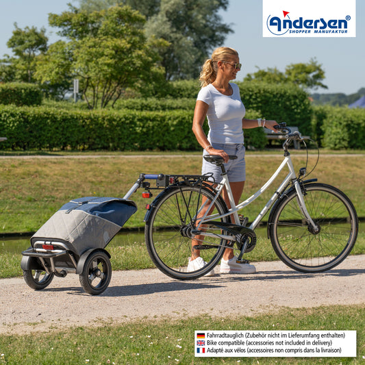 Andersen-Tura Shopper (Luft-Kugellagerrad 29 cm) Lasse - blau-shopping-trolley.ch