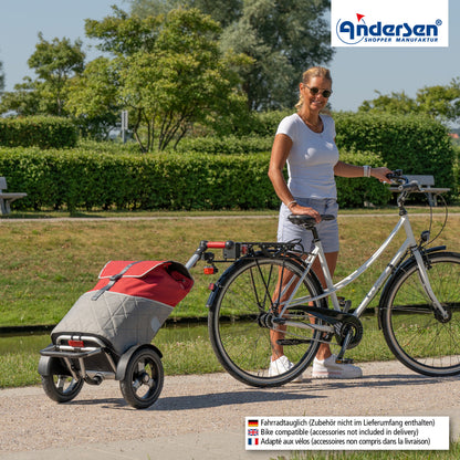 Andersen-Tura Shopper (Luft-Kugellagerrad 29 cm) Lasse - rot-shopping-trolley.ch