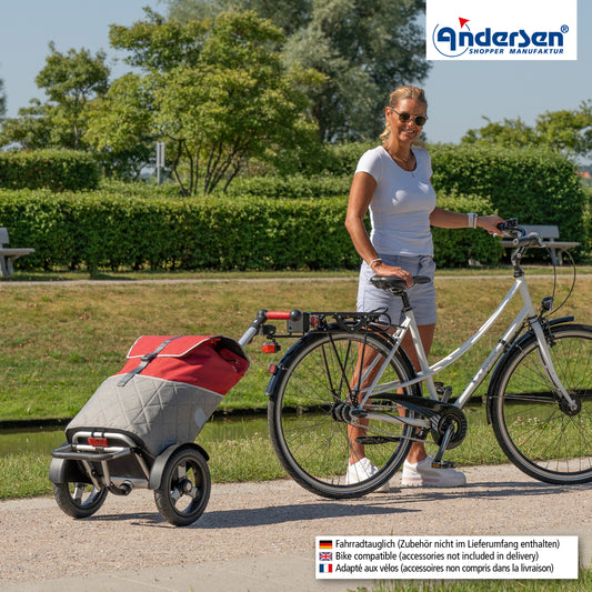 Andersen-Tura Shopper (Luft-Kugellagerrad 29 cm) Lasse - rot-shopping-trolley.ch