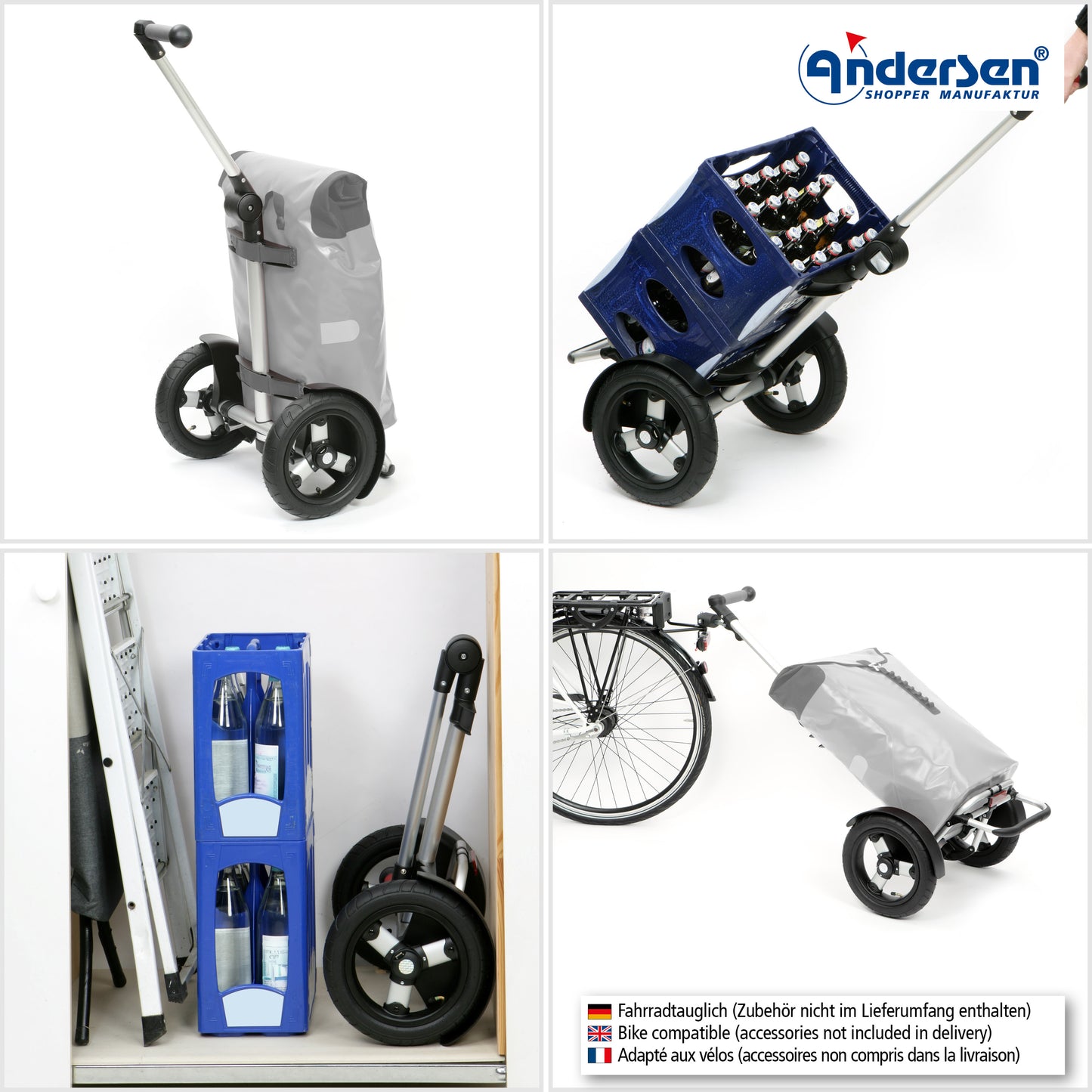 Andersen-Tura Shopper (Luft-Kugellagerrad 29 cm) Ortlieb - petrol-shopping-trolley.ch
