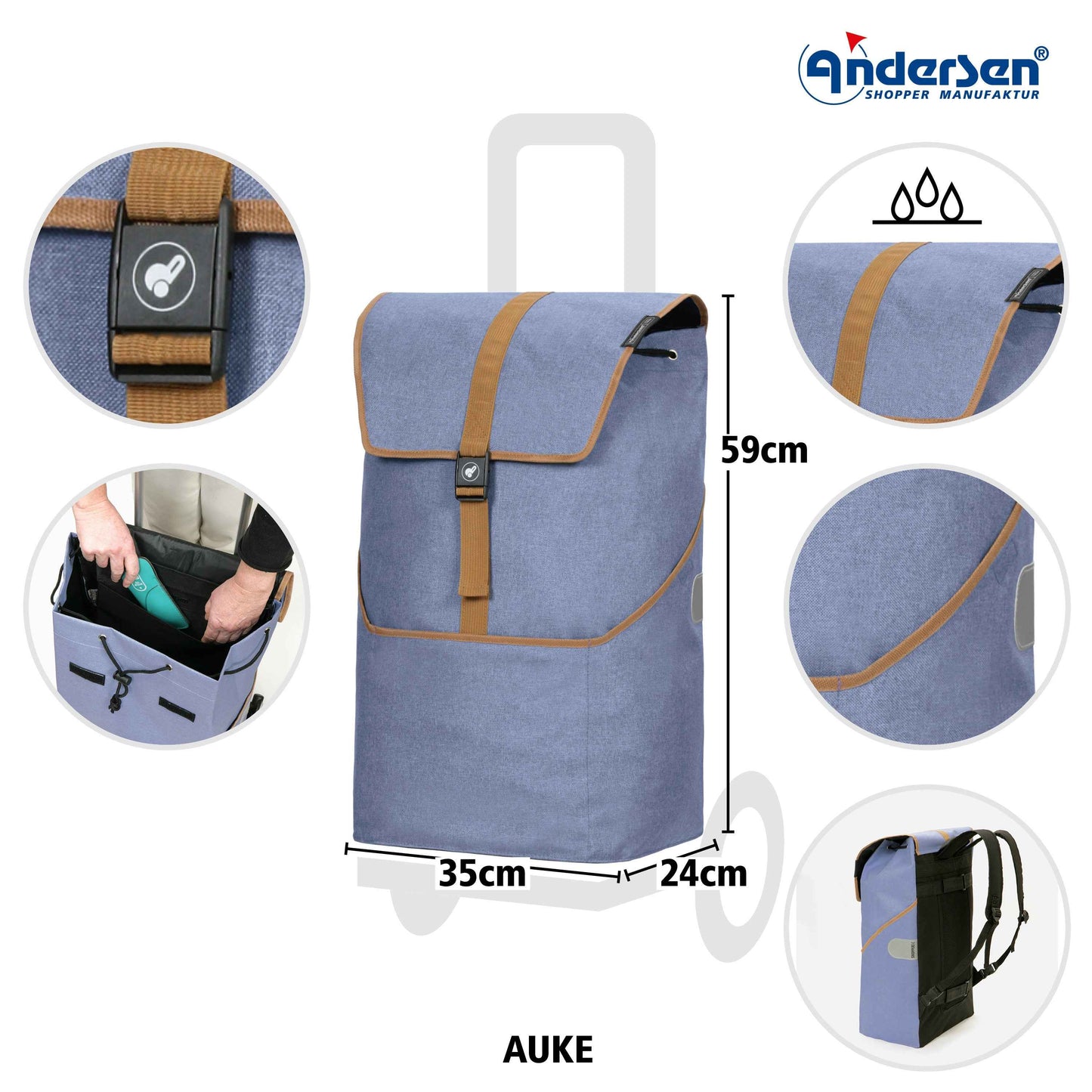 Unus Shopper Auke - flieder