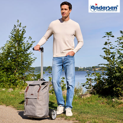 Andersen-Unus Shopper Basil City - Grau-shopping-trolley.ch