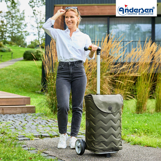 Andersen-Unus Shopper Hilma - Oliv-shopping-trolley.ch
