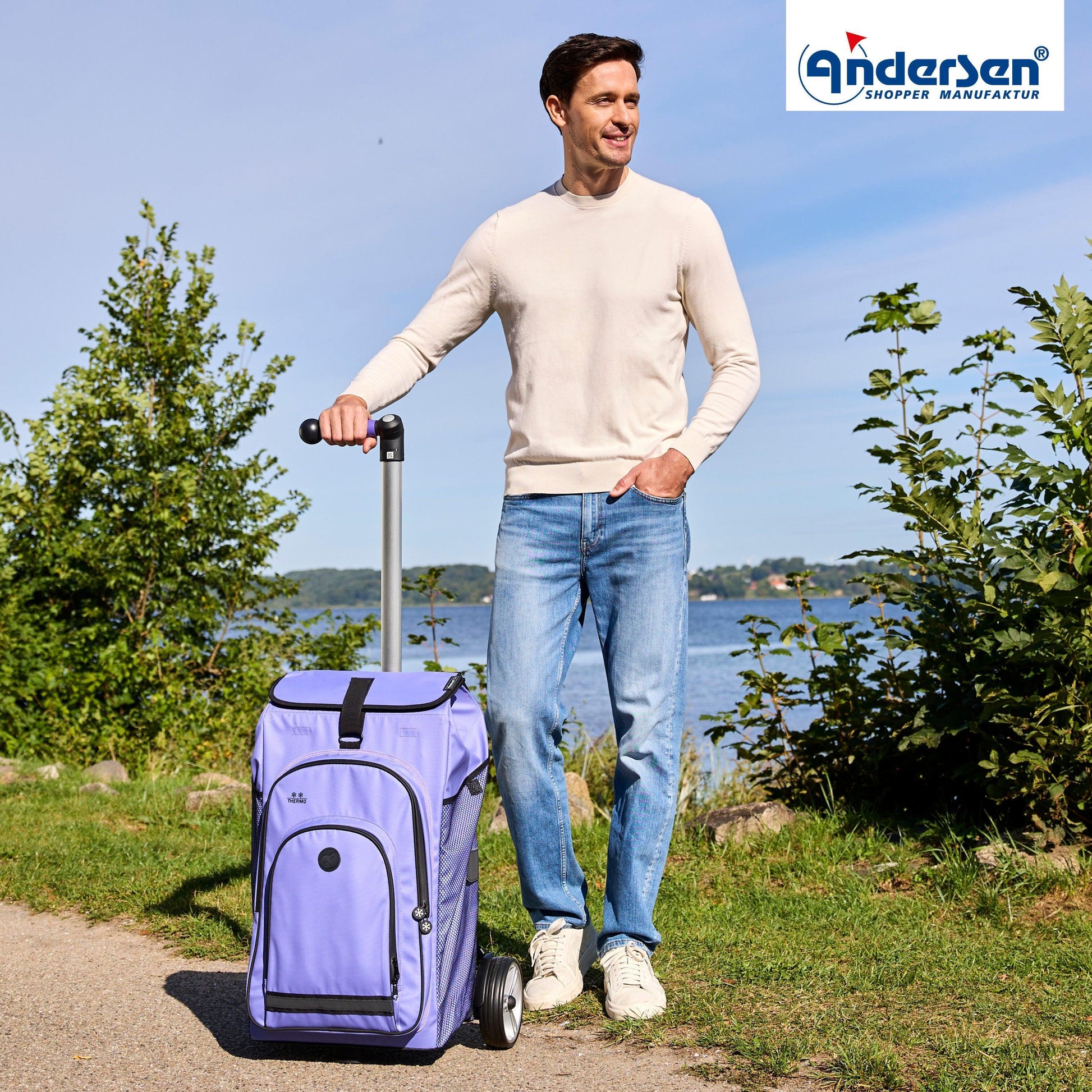 Andersen-Unus Shopper Hydro 3.0 - Flieder-shopping-trolley.ch