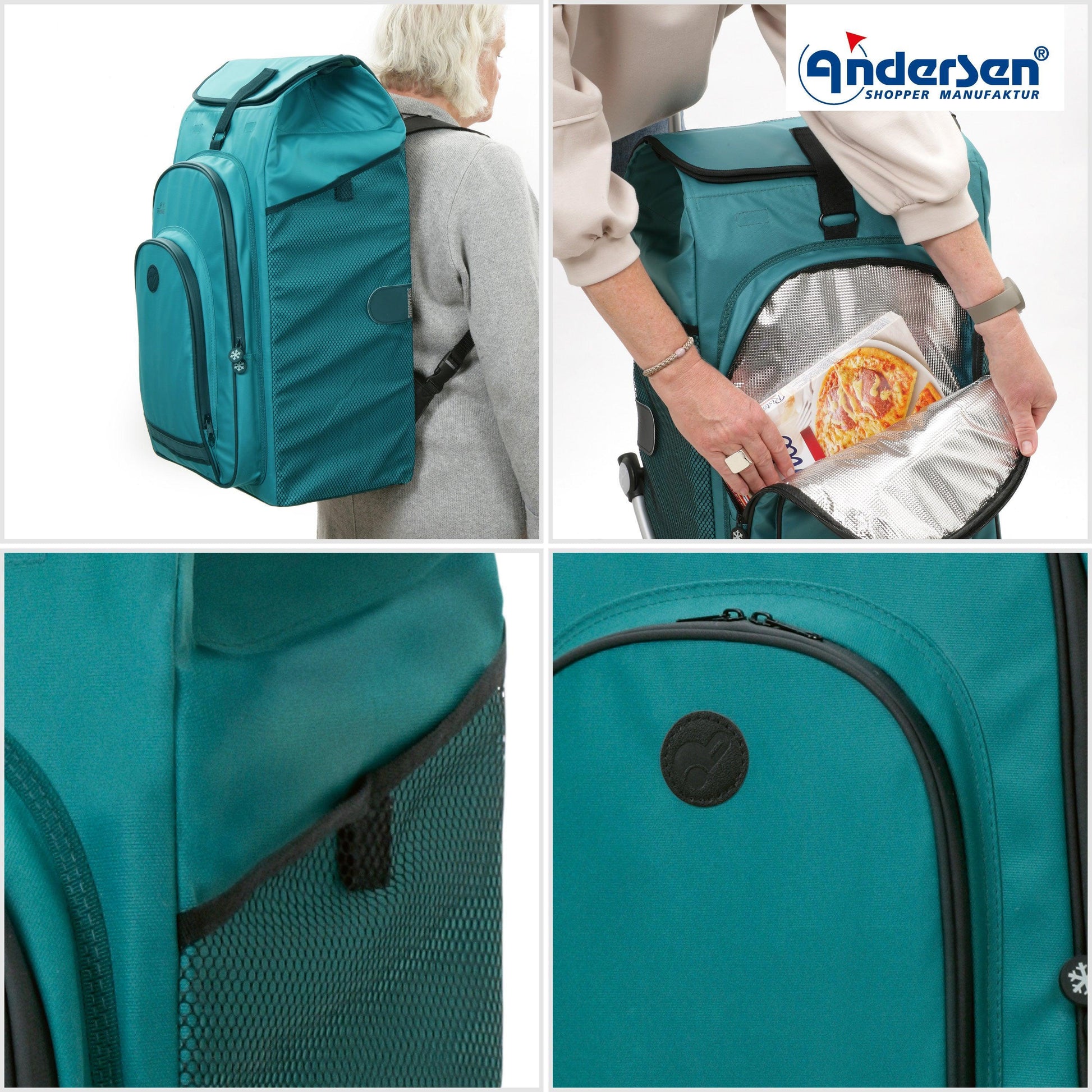 Andersen-Unus Shopper Hydro 3.0 - Petrol-shopping-trolley.ch