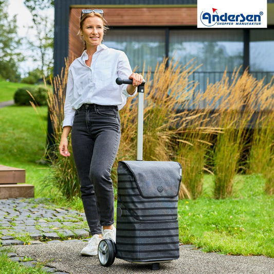 Andersen-Unus Shopper Jelke - Anthrazit-shopping-trolley.ch