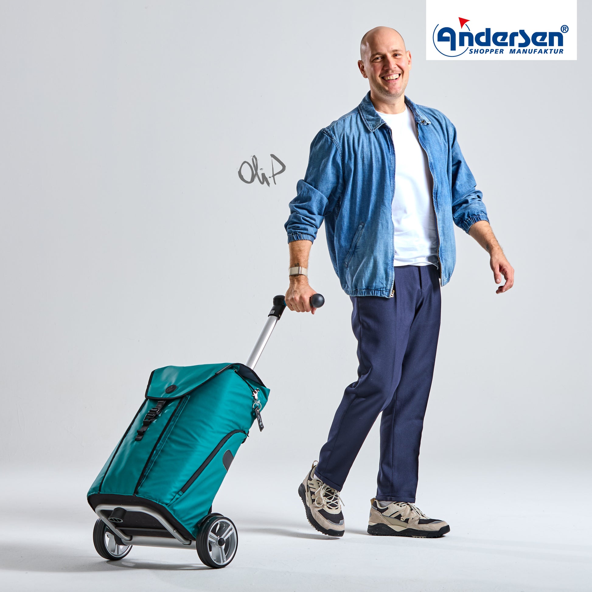 Andersen-Unus Shopper Oli.P 3.0 - Petrol-shopping-trolley.ch